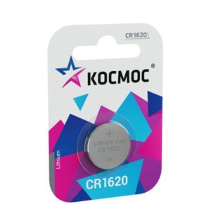Элемент питания литиевый CR1620 1хBL (блист.1шт) КОСМОС KOCR16201BL оптом купить цена