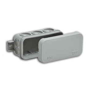 Коробка распределительная ОП 43х80х35мм IP54 10 вводов сер. Ruvinil 67091 оптом купить цена