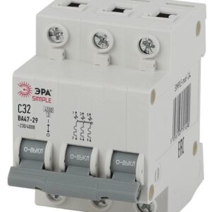 Автоматический выключатель ЭРА SIMPLE SIMPLE-mod-24 3P 32А (C) 4